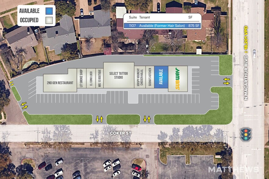 1125 Coker St, Irving, TX à louer - Photo du bâtiment - Image 2 de 3