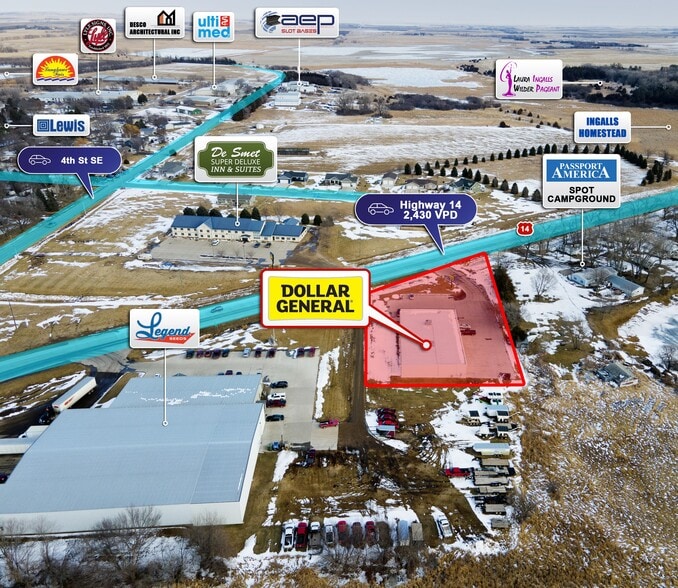 301 US-14, De Smet, SD for sale - Aerial - Image 2 of 9