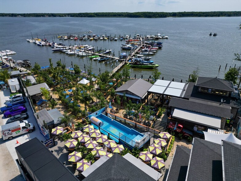 Largest Dock & Tiki Bar on the Chesapeake Bay, Baltimore, MD for sale - Aerial - Image 2 of 3