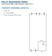 100 E Felix St, Fort Worth, TX for lease Floor Plan- Image 1 of 1