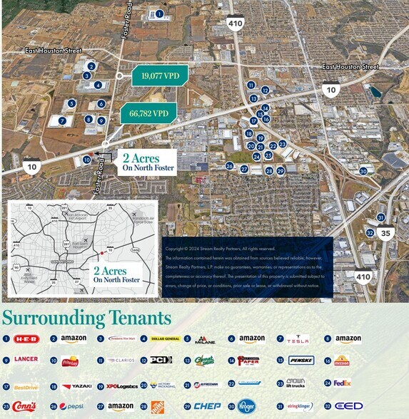 IH-10 E & Foster Road, San Antonio, TX à vendre - Aérien - Image 3 de 3