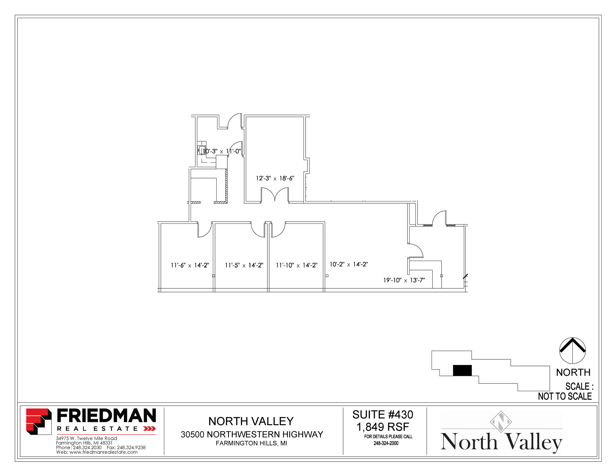 30500 Northwestern Hwy, Farmington Hills, MI for lease Floor Plan- Image 1 of 2