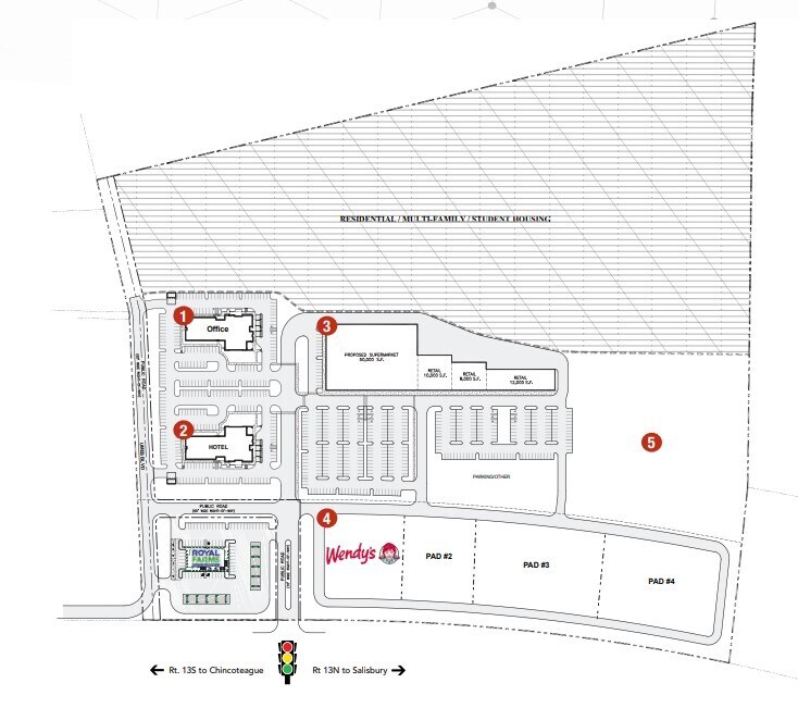 Corner of RT 13 and RT 822 (UMES Blvd) Blvd, Princess Anne, MD à louer Photo principale- Image 1 de 2