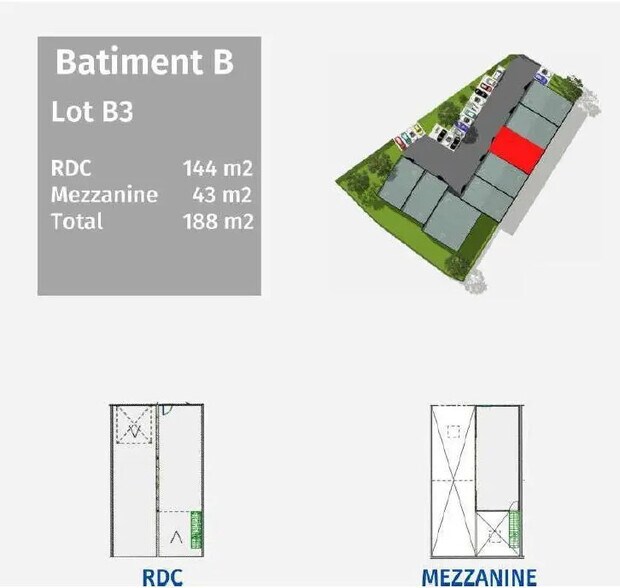 Flex in Mâcon for lease - Floor Plan - Image 3 of 3
