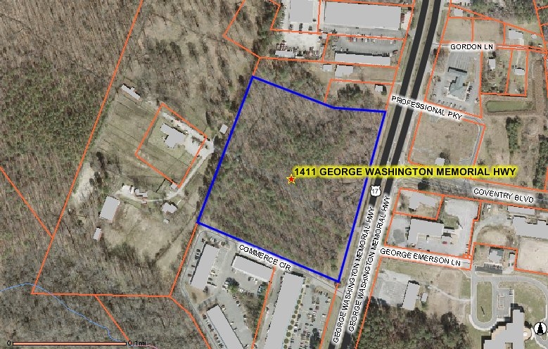 1411 George Washington Memorial Hwy, Yorktown, VA à vendre - Plan cadastral - Image 1 de 4