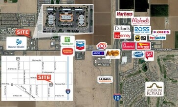 1876 E Sabin Dr, Casa Grande, AZ - AERIAL  map view - Image1