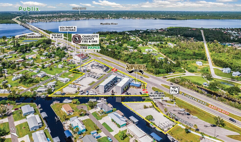 4240 El Jobean Rd, Port Charlotte, FL à vendre - Aérien - Image 3 de 10