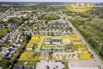 1902-2008 8 1/2 St SE, Rochester, MN - aerial  map view