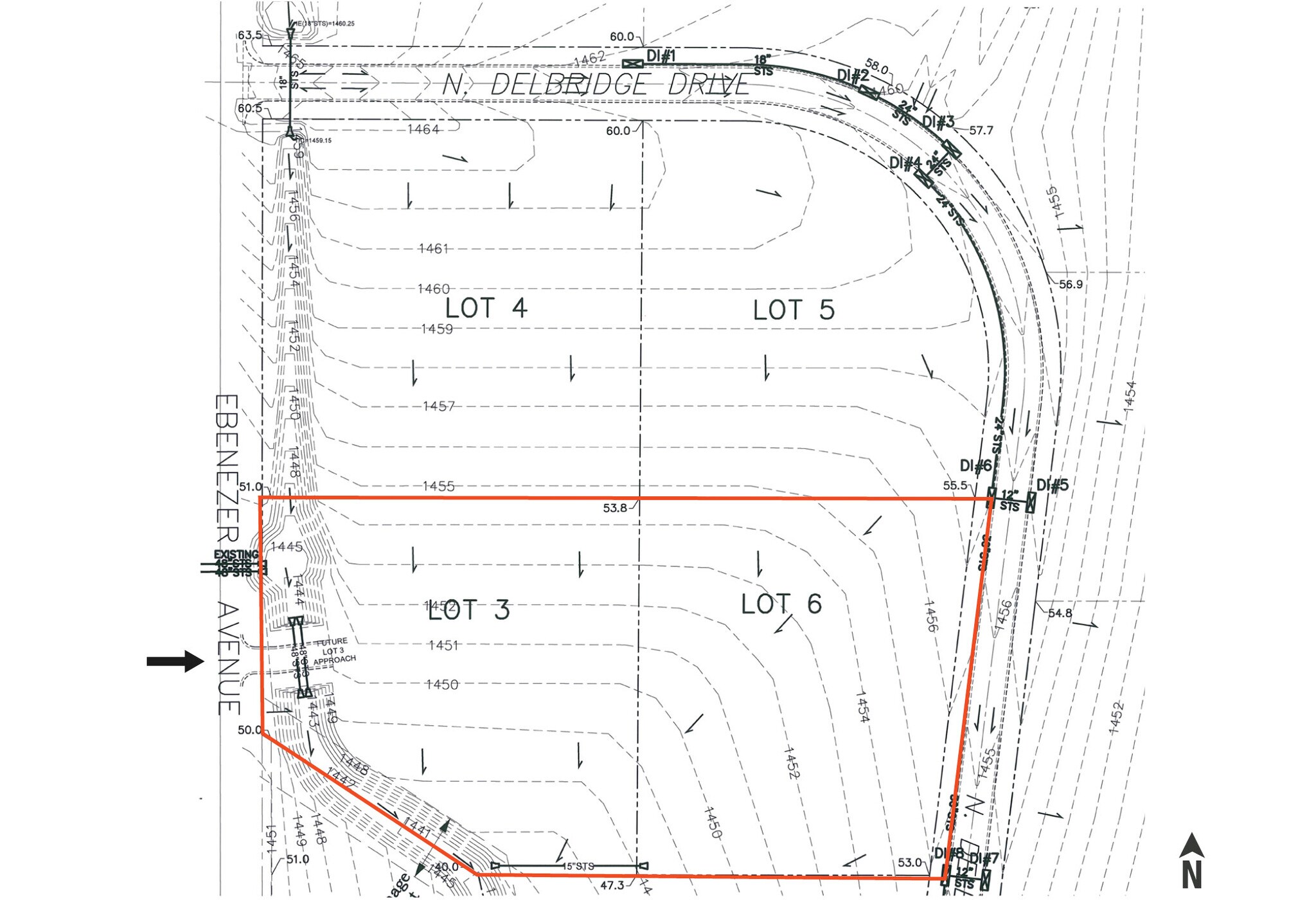 801 N Delbridge Dr, Sioux Falls, SD à vendre Plan cadastral- Image 1 de 3