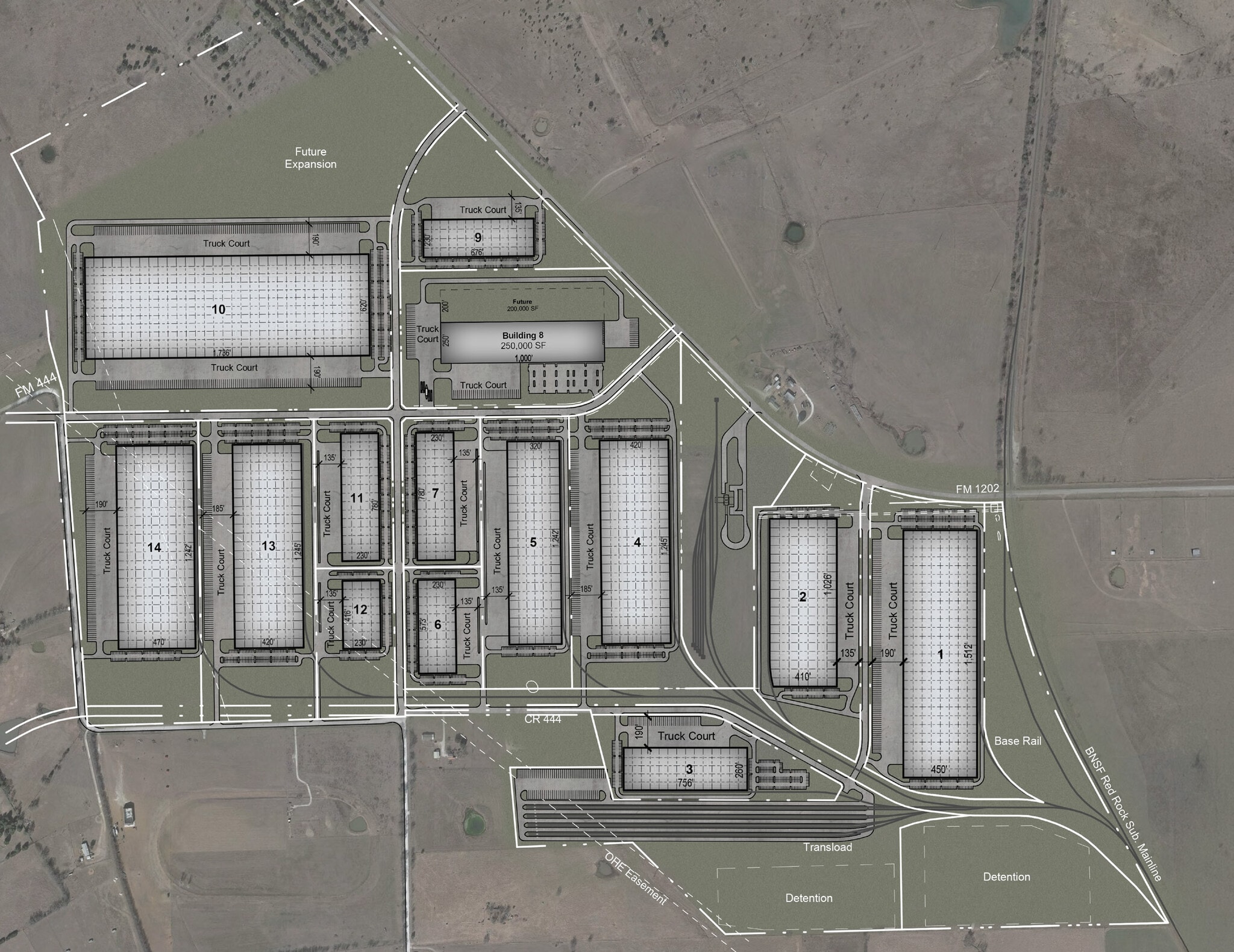 CR 1202 & 444, Gainesville, TX for lease Site Plan- Image 1 of 1
