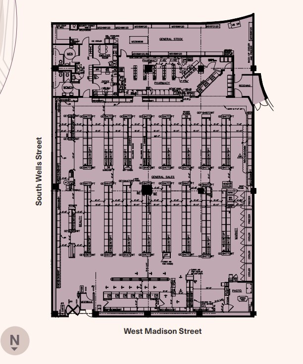 201 W Madison St, Chicago, IL à louer Plan d’étage- Image 1 de 1