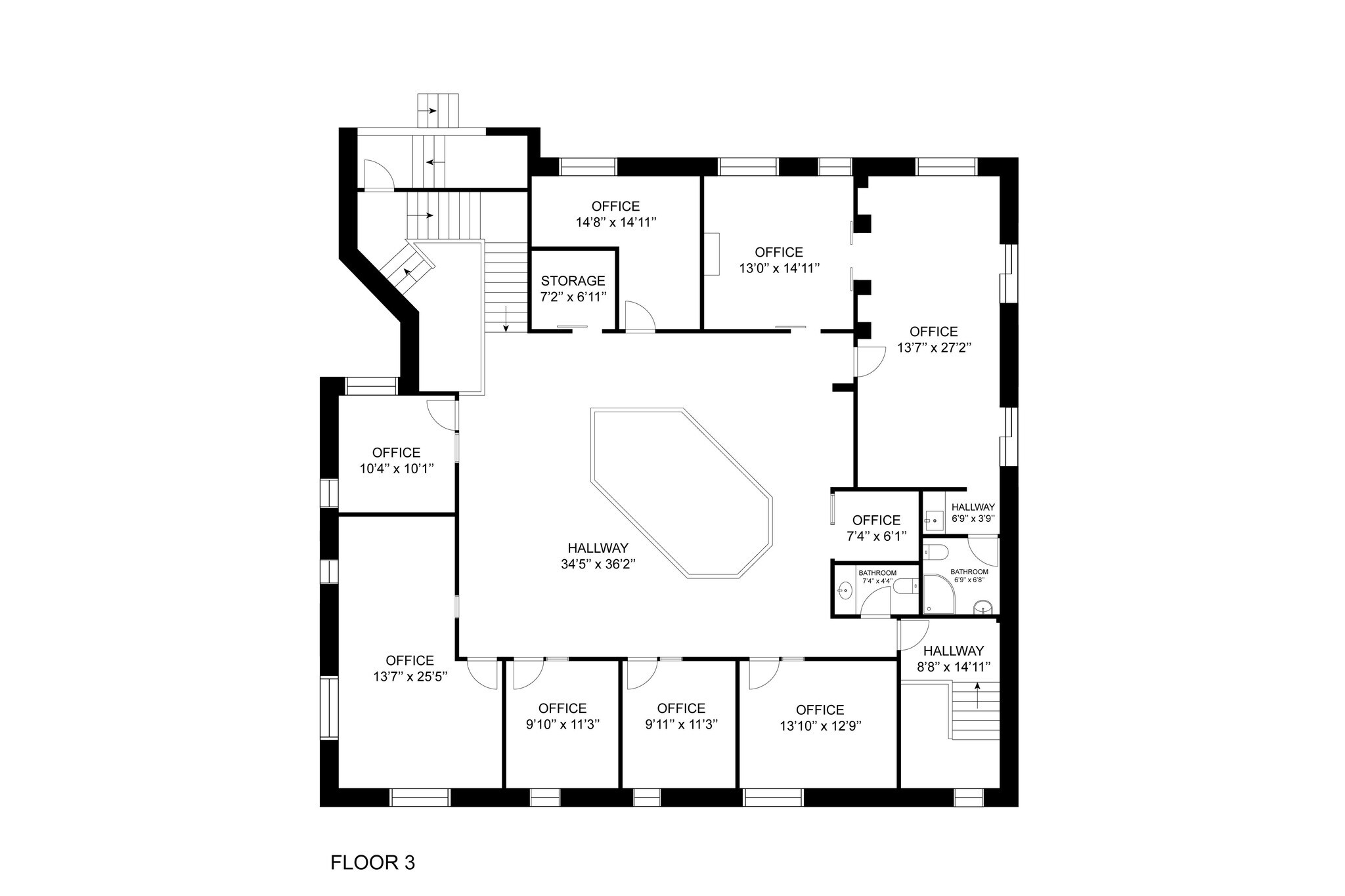 413 N Lee St, Alexandria, VA à louer Plan d’étage- Image 1 de 1