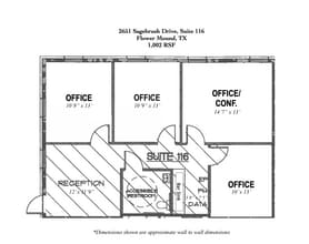 2653 Sagebrush Dr, Flower Mound, TX for lease Floor Plan- Image 1 of 9