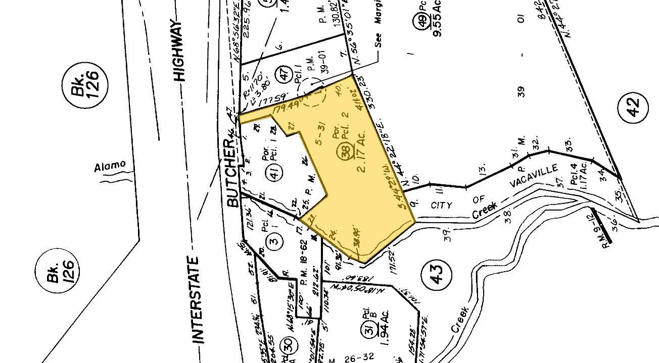 300-316 Butcher Rd, Vacaville, CA for sale Plat Map- Image 1 of 3