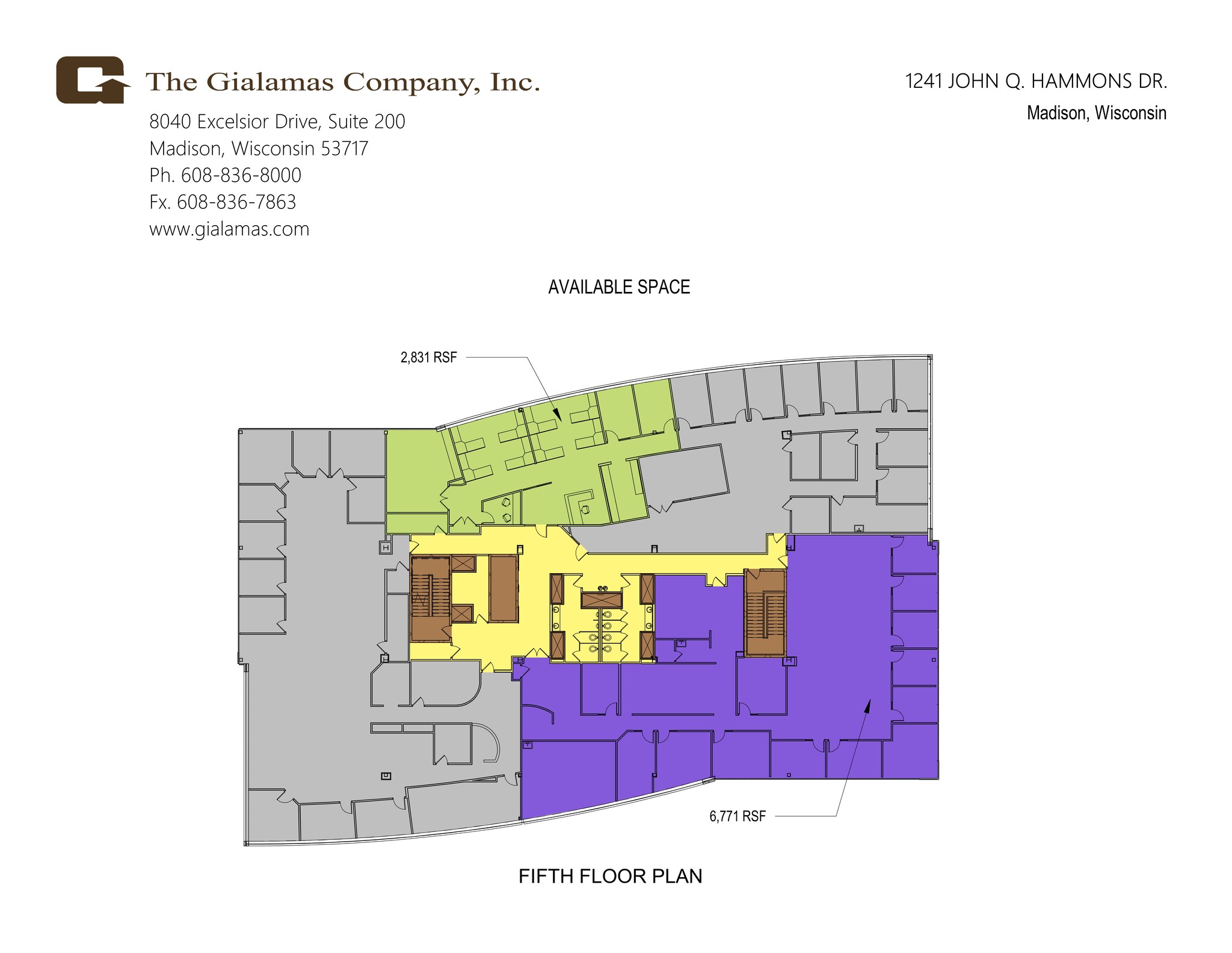 1241 John Q Hammons Dr, Madison, WI for lease Site Plan- Image 1 of 1