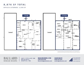 4611 11th Ave NW, Seattle, WA à louer Plan d  tage- Image 2 de 8