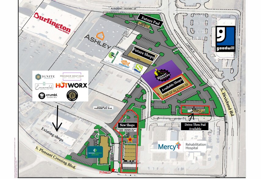 4315 Pleasant Crossing Blvd, Rogers, AR à louer - Photo du bâtiment - Image 3 de 5