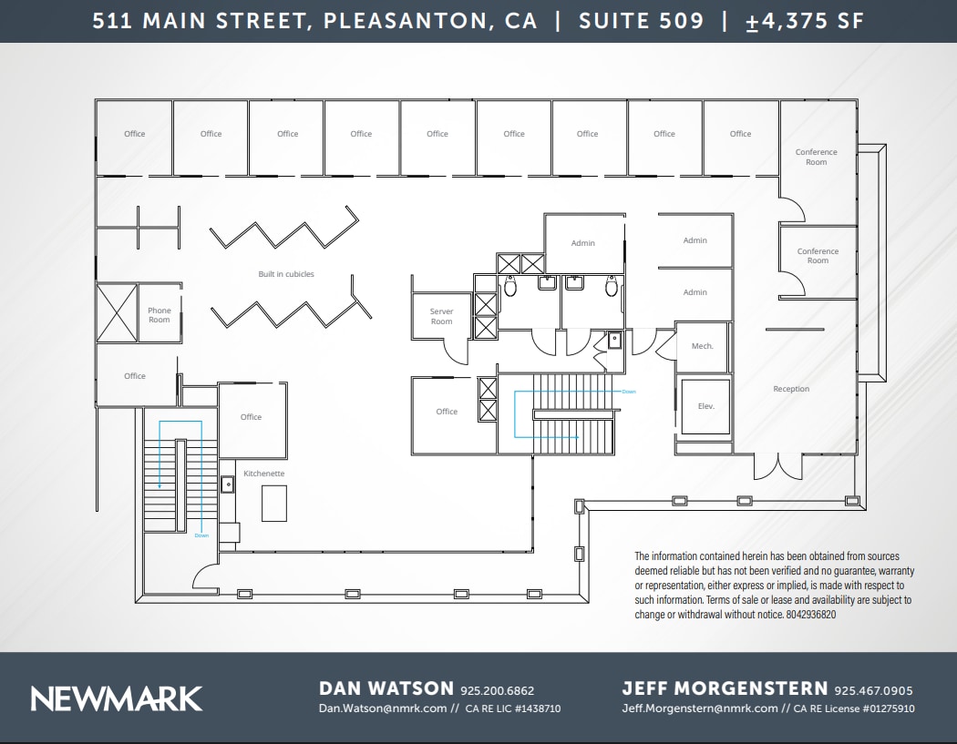 511 Main St, Pleasanton, CA for lease Floor Plan- Image 1 of 1