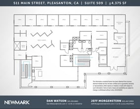 511 Main St, Pleasanton, CA for lease Floor Plan- Image 1 of 1