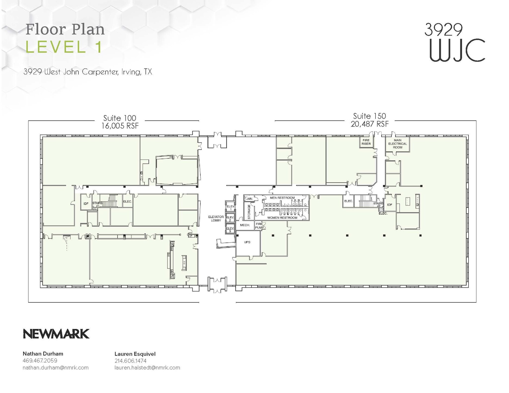 3929 W John Carpenter Fwy, Irving, TX à louer Plan d’étage- Image 1 de 1