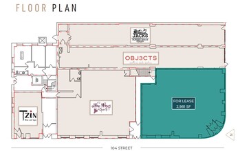 10113 104th St NW, Edmonton, AB à louer Plan d’étage- Image 1 de 1