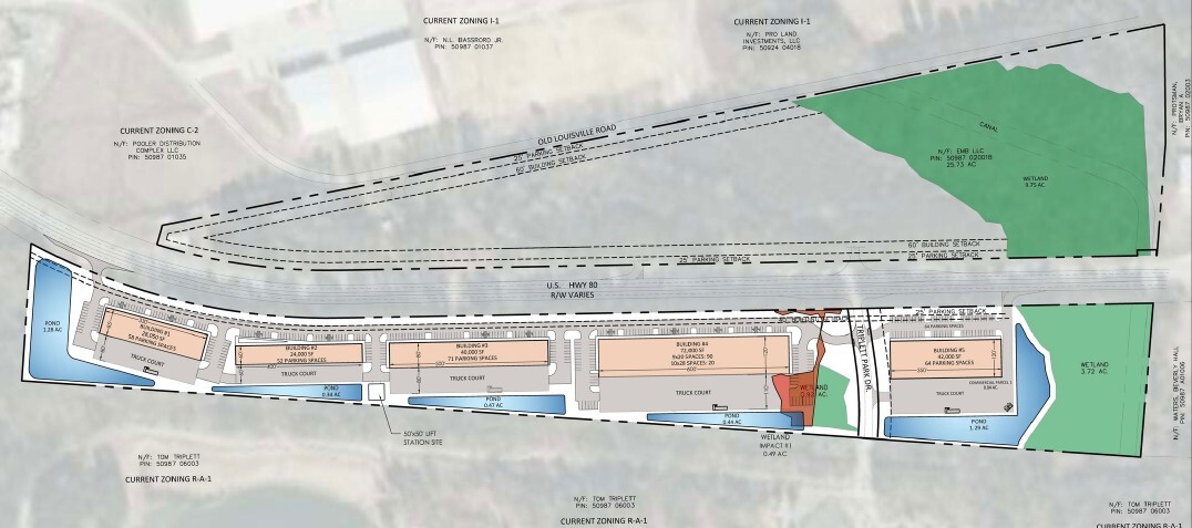 1323 US Highway 80 E, Pooler, GA for lease Site Plan- Image 1 of 2