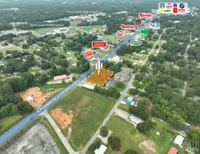 811 E Franklin St, Hartwell, GA - Aérien Vue de la carte