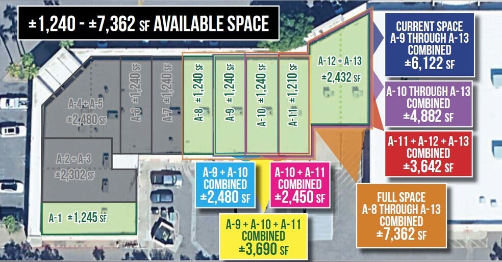 3617-3725 E Southern Ave, Mesa, AZ à louer - Plan de site - Image 3 de 4