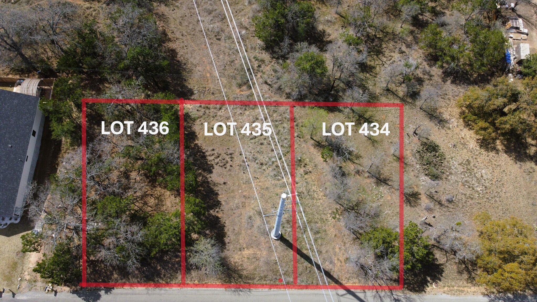 Lot 434-436 Fir Lane, Cottonwood Shores, TX à vendre Aérien- Image 1 de 6