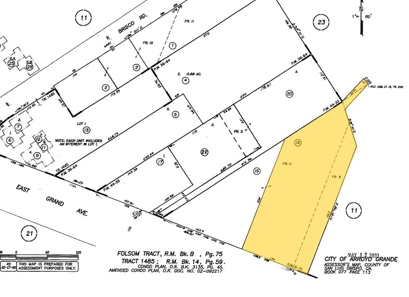 1136 E Grand Ave, Arroyo Grande, CA for sale - Plat Map - Image 2 of 65