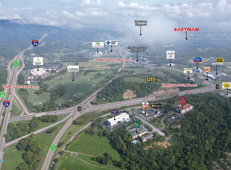 1400 John B Dennis Hwy, Kingsport, TN for sale - Building Photo - Image 2 of 2