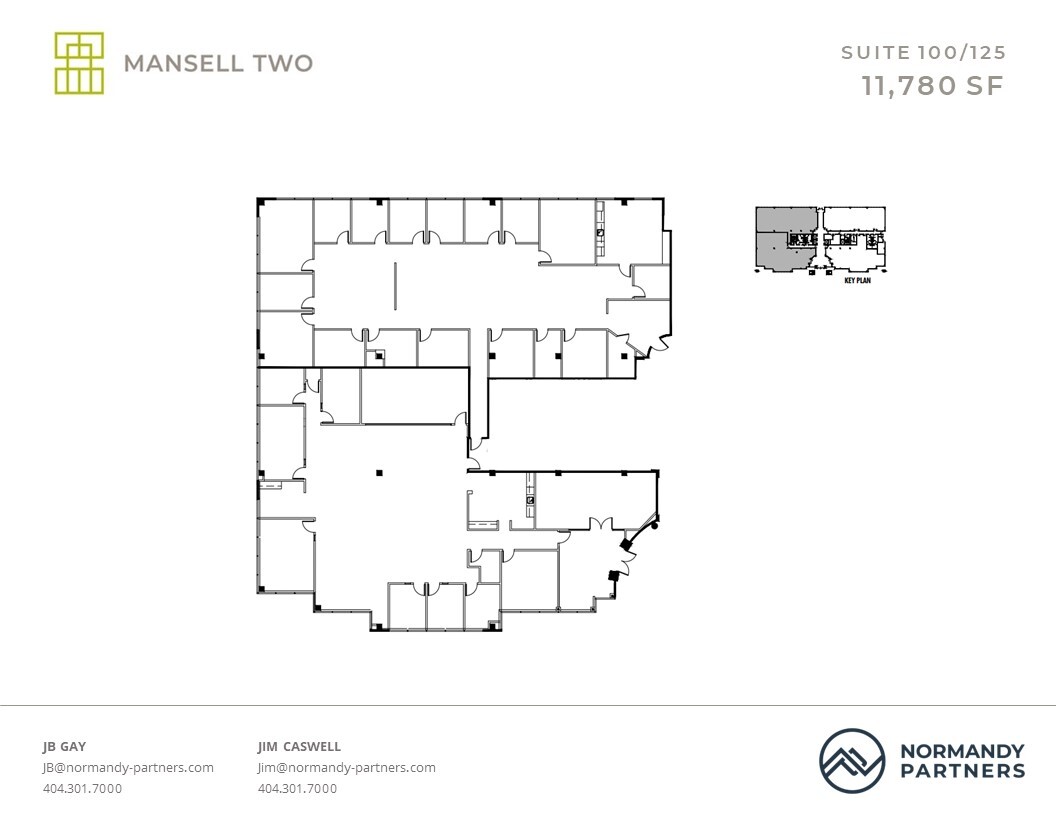 3650 Mansell Rd, Alpharetta, GA à louer Plan d  tage- Image 1 de 1