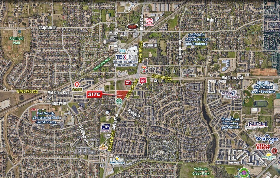 SWC of Davis Blvd & Newman Dr blvd, Fort Worth, TX for sale - Aerial - Image 1 of 1