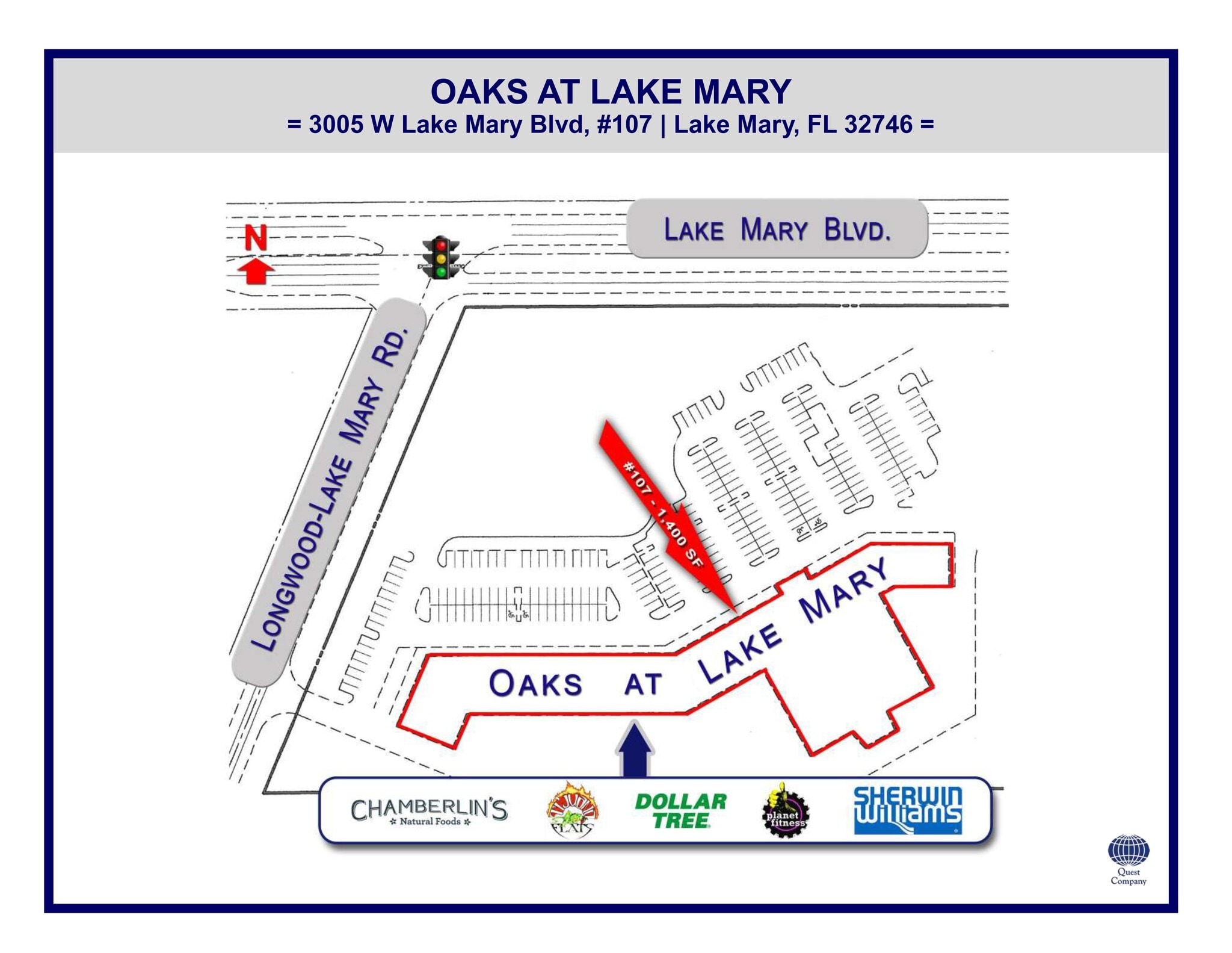 3005 W Lake Mary Blvd, Lake Mary, FL for lease Site Plan- Image 1 of 12