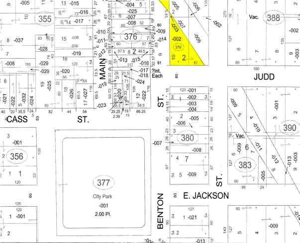 220 N Benton St, Woodstock, IL for sale - Plat Map - Image 2 of 2