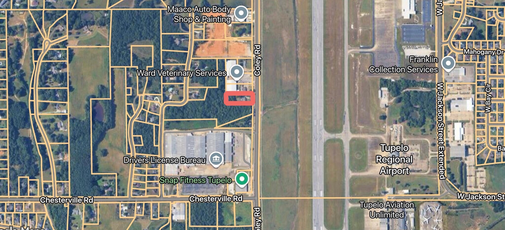 783 N Coley Rd, Tupelo, MS for sale Aerial- Image 1 of 2