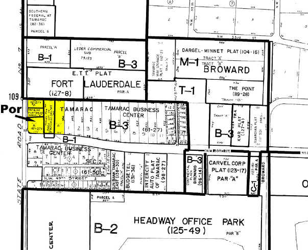 3915 W Commercial Blvd, Tamarac, FL for sale - Plat Map - Image 3 of 4