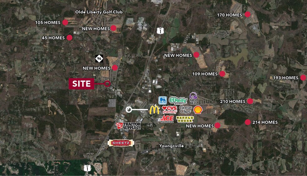 0 NC 96 Hwy, Youngsville, NC for sale - Aerial - Image 3 of 3