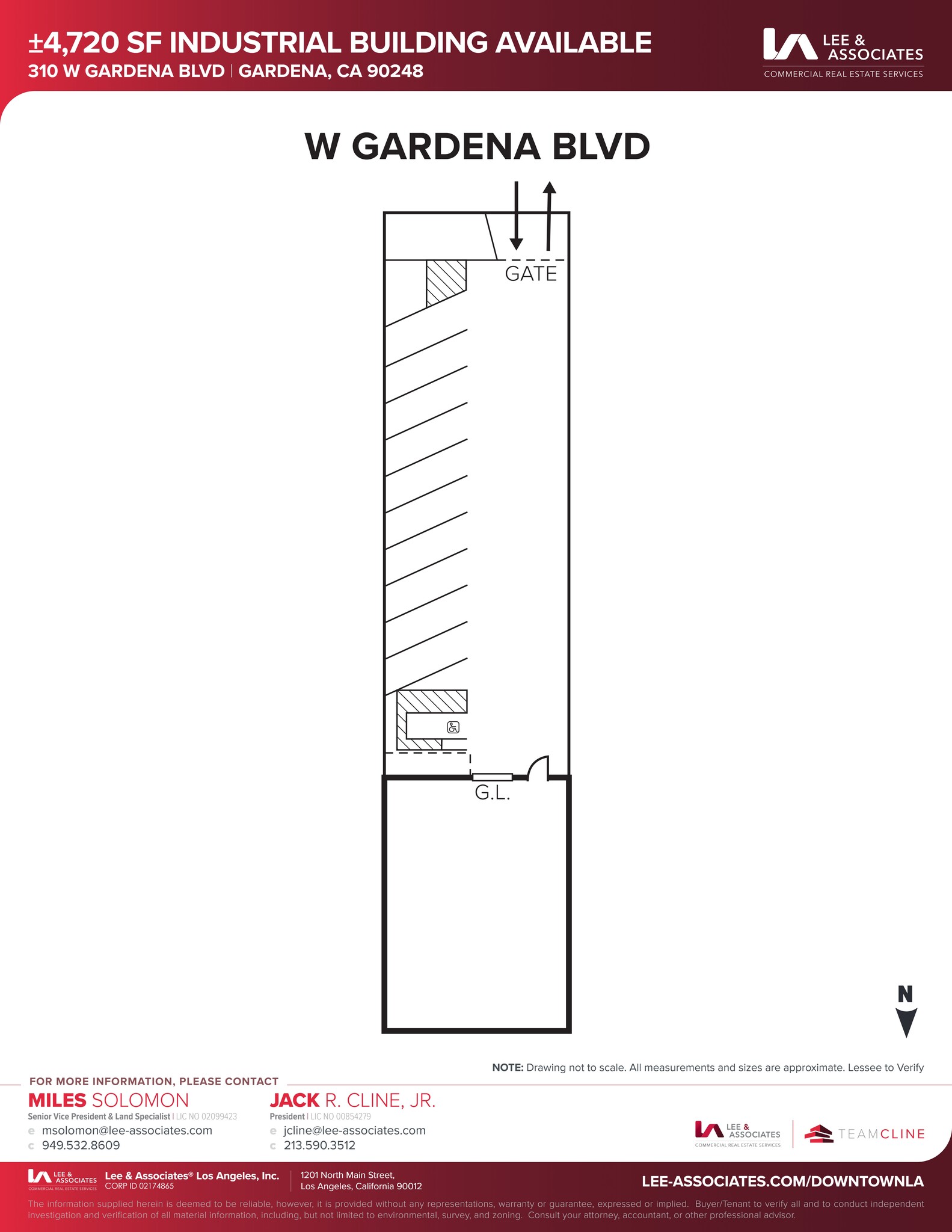 310 W Gardena Blvd, Gardena, CA à louer Plan de site- Image 1 de 1