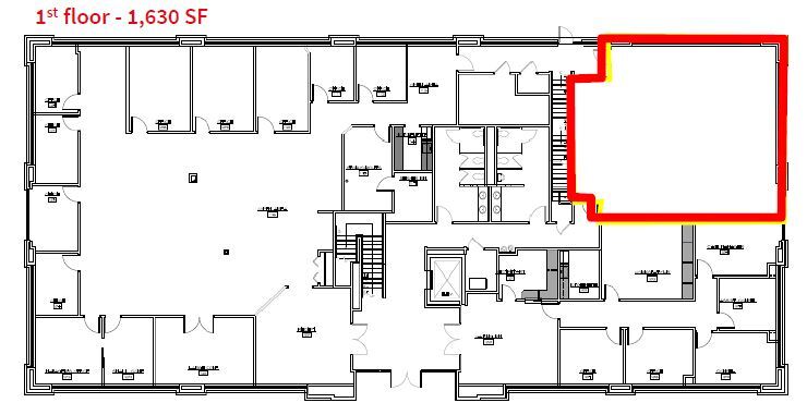 390 Waterloo Blvd, Exton, PA à louer Plan d’étage- Image 1 de 1
