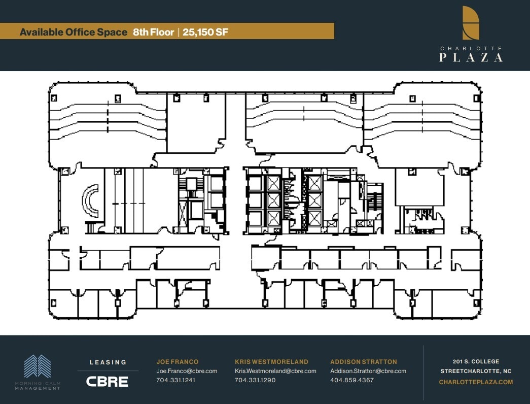 201 S College St, Charlotte, NC à louer Plan d’étage- Image 1 de 1