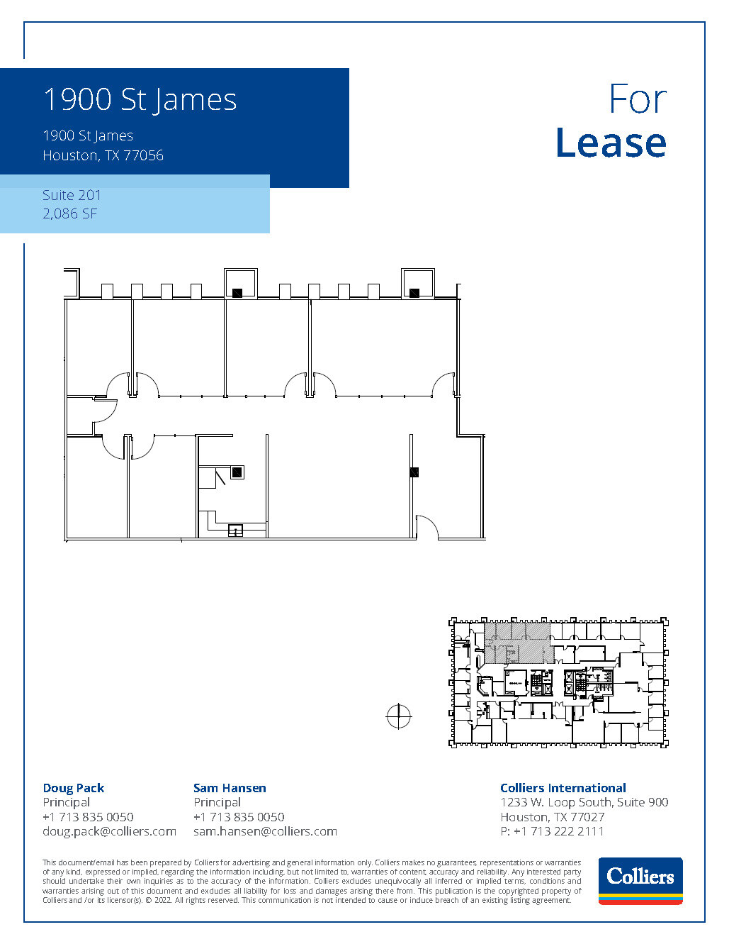 1900 St James Pl, Houston, TX for lease Floor Plan- Image 1 of 1