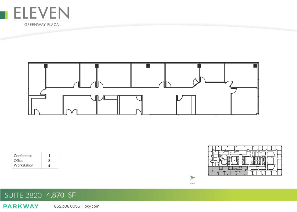 11 Greenway Plz, Houston, TX à louer Plan d  tage- Image 1 de 2