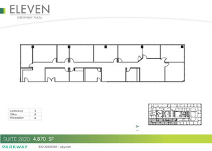 11 Greenway Plz, Houston, TX à louer Plan d  tage- Image 1 de 2