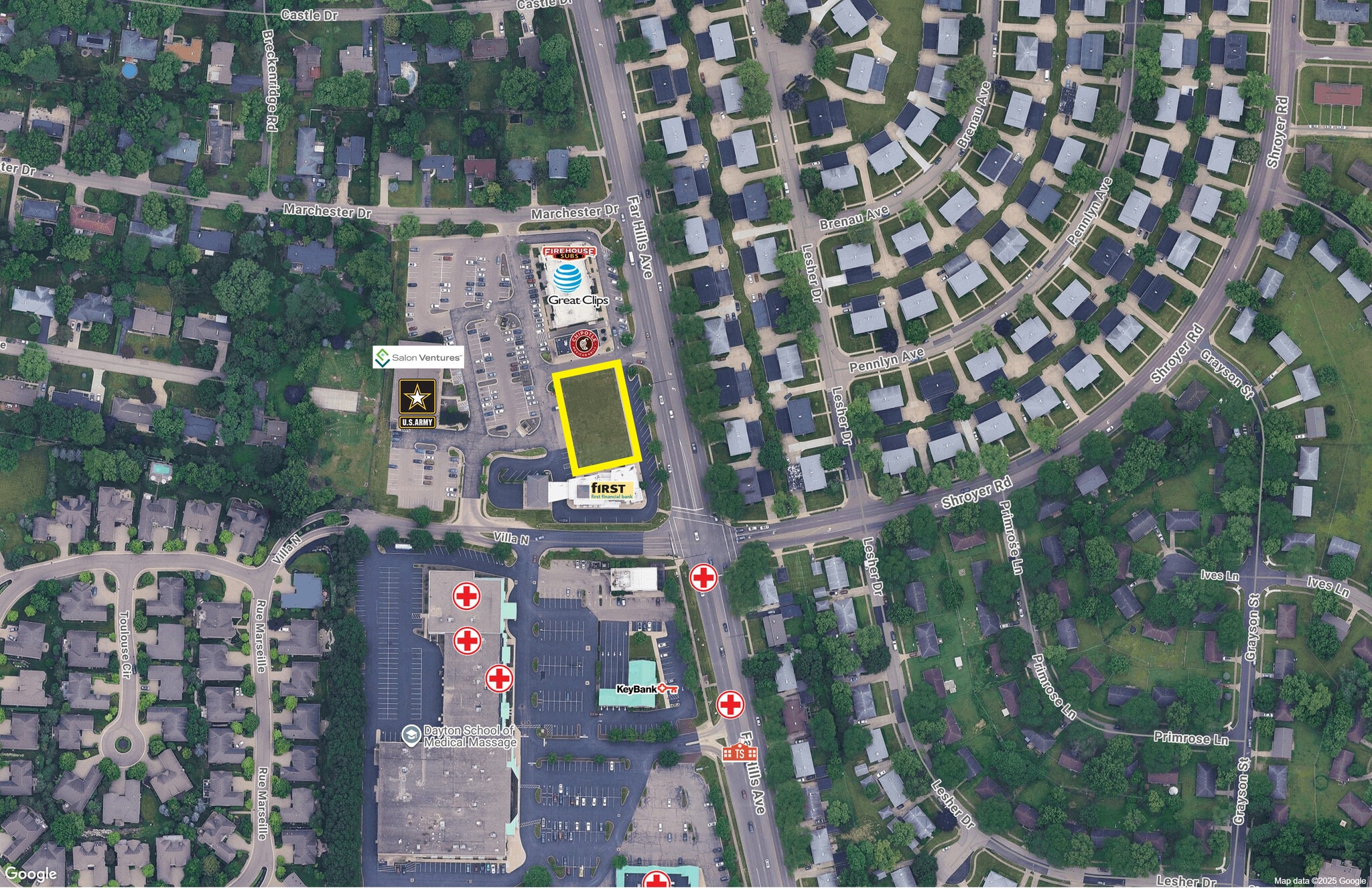 4931 Far Hills Avenue, Kettering, OH for sale Aerial- Image 1 of 2