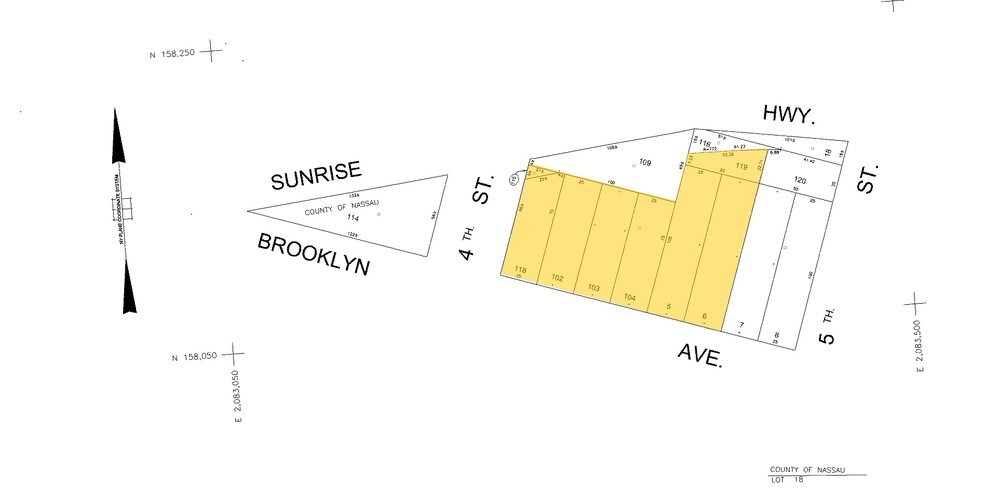 20 E Sunrise Hwy, Valley Stream, NY à louer - Plan cadastral - Image 2 de 5