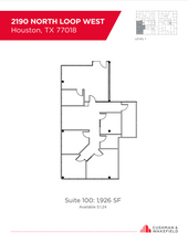 2180 North Loop W, Houston, TX à louer Plan d  tage- Image 1 de 1