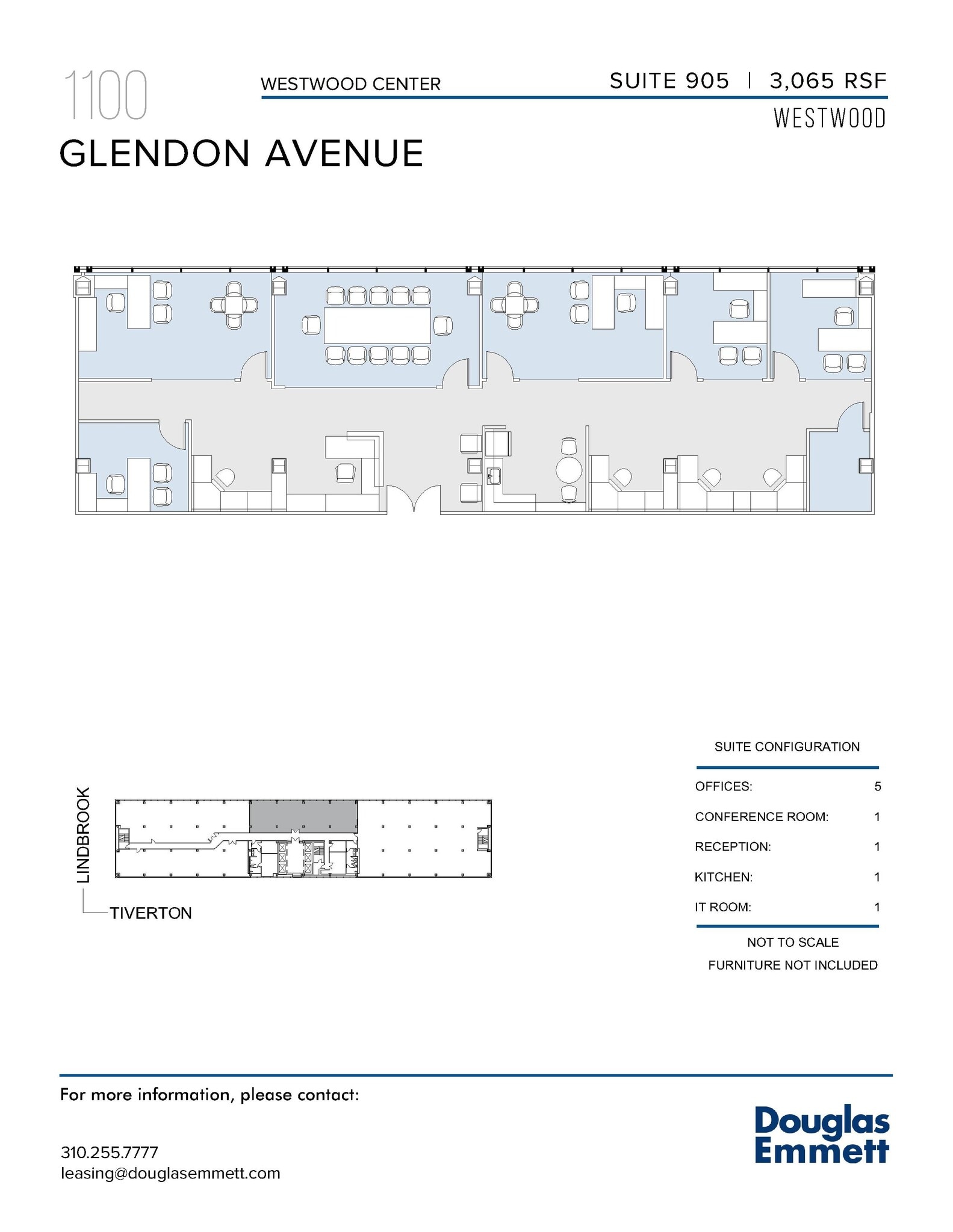 1100 Glendon Ave, Los Angeles, CA for lease Floor Plan- Image 1 of 1