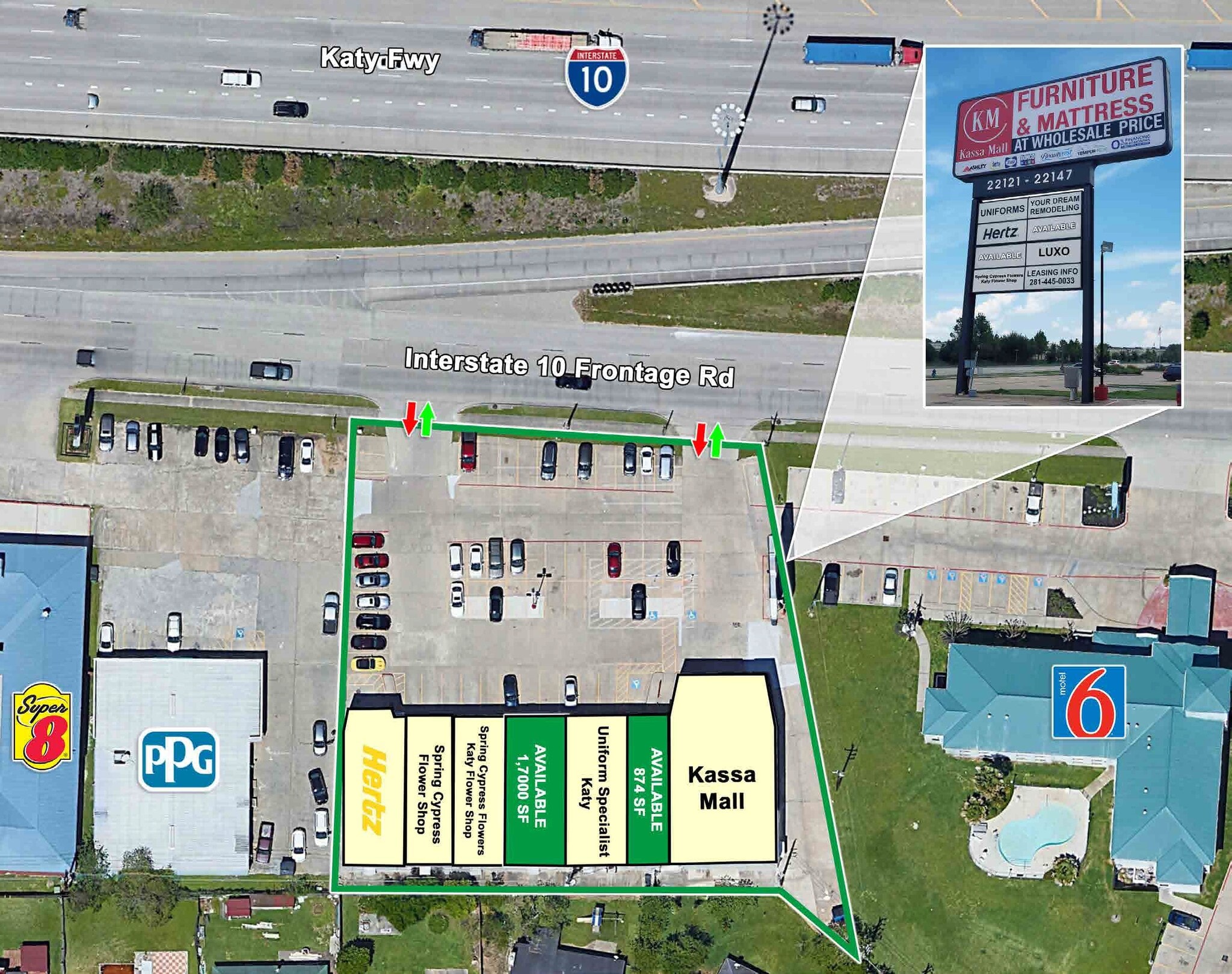 22121-22147 Katy Fwy, Katy, TX à louer Plan de site- Image 1 de 1