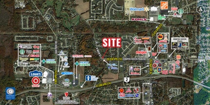 101 Cooper Foster Park Rd, Amherst, OH - AÉRIEN Vue de la carte